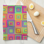 正方形パターン キッチンタオル (四つ折り)