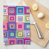 正方形パターン キッチンタオル (四つ折り)