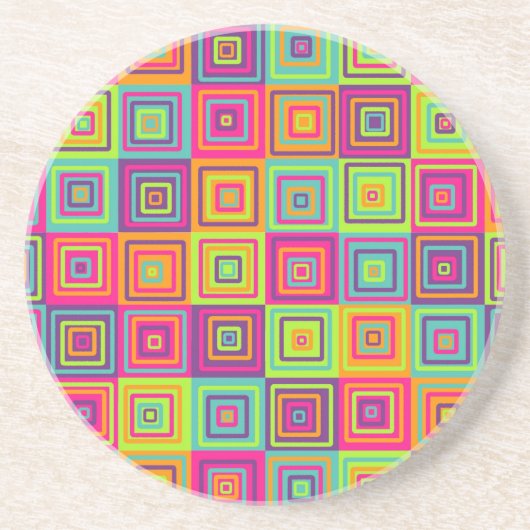 正方形パターン コースター (正面)