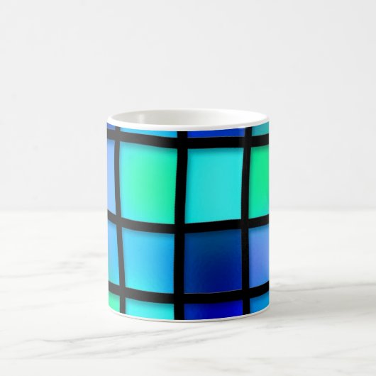 正方形パターン コーヒーマグカップ (中央)