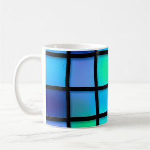 正方形パターン コーヒーマグカップ