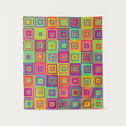 正方形パターン タペストリー (正面)