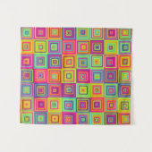 正方形パターン タペストリー (正面(横))