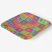 正方形パターン ペーパープレート (傾斜あり)