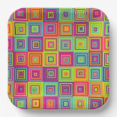 正方形パターン ペーパープレート (正面)