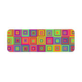 正方形パターン ラベル (正面)