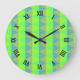 正方形パターン ラージ壁時計