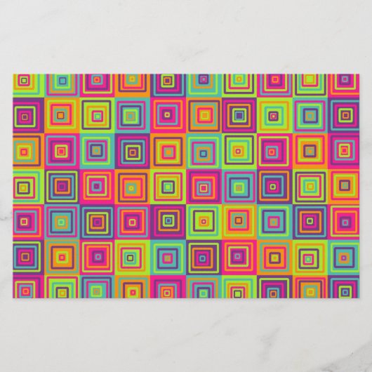 正方形パターン 便箋 (正面)