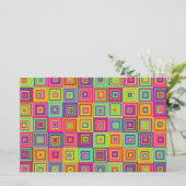 正方形パターン 便箋 (スタンド正面)