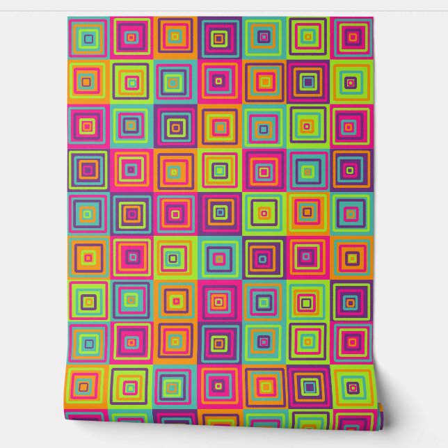 正方形パターン 壁紙 (ほどく)