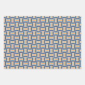 正方形パター数々のン – 色 ラッピングペーパーシート (正面2)