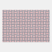 正方形パター数々のン – 色 ラッピングペーパーシート (正面)