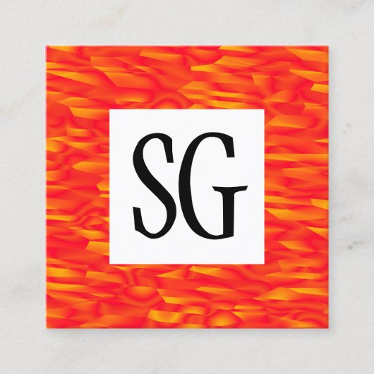 正方形パネル – イニシャル- 080716(011) スクエア名刺 (正面)