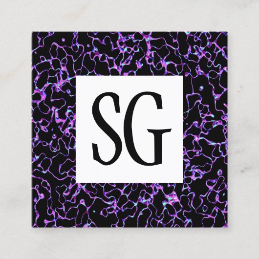 正方形パネル – イニシャル- 080716(3) スクエア名刺 (正面)