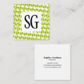 正方形パネル – イニシャル- 080716(8) スクエア名刺 (正面/裏面)