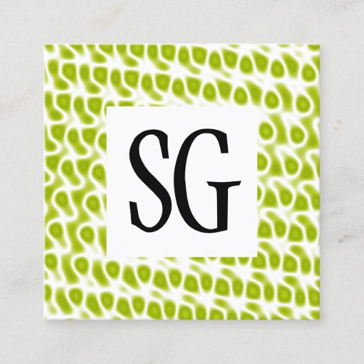 正方形パネル – イニシャル- 080716(8) スクエア名刺 (正面)