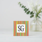 正方形パネル – イニシャル-120716(010) スクエア名刺 (スタンド正面)