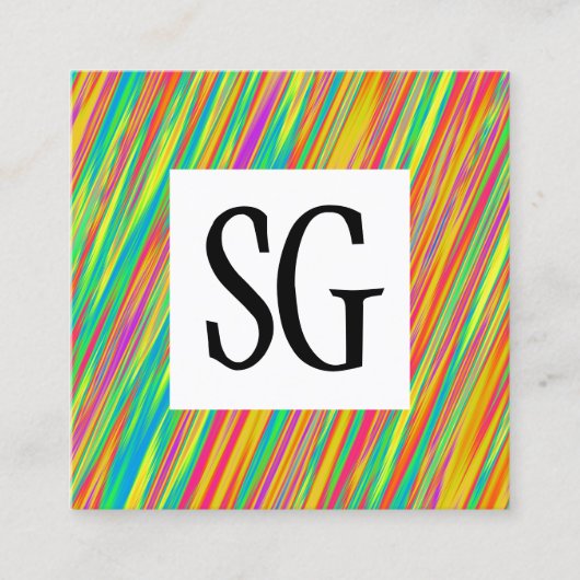 正方形パネル – イニシャル- 130716(09) スクエア名刺 (正面)