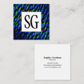 正方形パネル – イニシャル- 190716(03) スクエア名刺 (正面/裏面)