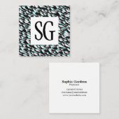 正方形パネル – イニシャル- 190716(06) スクエア名刺 (正面/裏面)