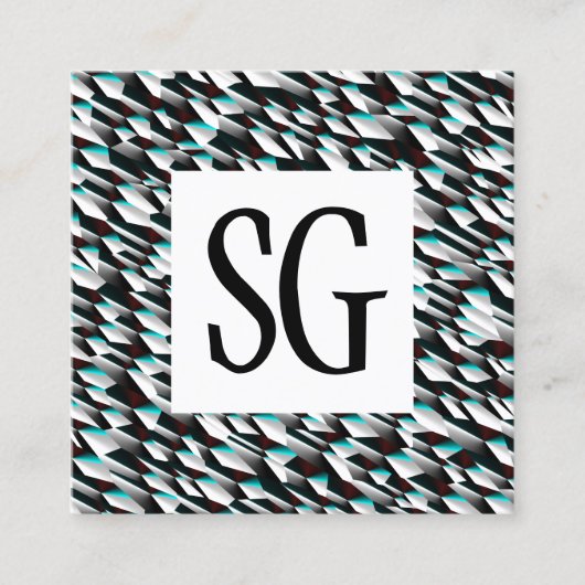 正方形パネル – イニシャル- 190716(06) スクエア名刺 (正面)