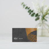 正方形ピクセルパターン | 企業のスタイル 名刺 (スタンド正面)