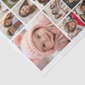 正方形フォトコラージュ – 最大18枚の写真ホワイト 薄葉紙 (詳細)