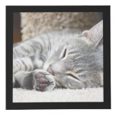 正方形フォトブロックカスタムデスクアクセサリ フォトキューブ (正面)