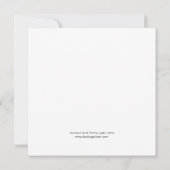 正方形フラットノートカード サンキューカード (裏面)