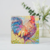 正方形フラットノートカード サンキューカード (スタンド正面)