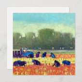 正方形フラットノートカード サンキューカード (正面/裏面)