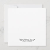 正方形フラットノートカード サンキューカード (裏面)