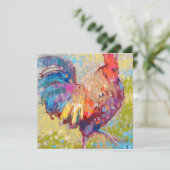 正方形フラットノートカード サンキューカード (スタンド正面)