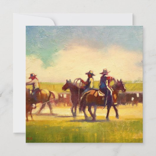 正方形フラットノートカード サンキューカード (正面)