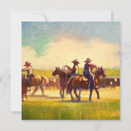 正方形フラットノートカード サンキューカード