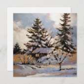 正方形フラットノートカード サンキューカード (正面/裏面)