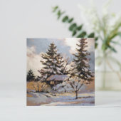 正方形フラットノートカード サンキューカード (スタンド正面)