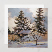 正方形フラットノートカード サンキューカード (正面/裏面)