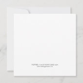 正方形フラットノートカード サンキューカード (裏面)