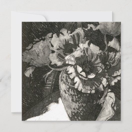 正方形フラットノートカード サンキューカード (正面)