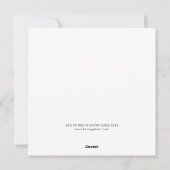 正方形フラットノートカード シーズンカード (裏面)