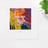 正方形フルブリードアーティストのビジネスとタイトルカード (デスク)