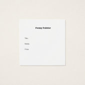 正方形フルブリードアーティストのビジネスとタイトルカード (裏面)