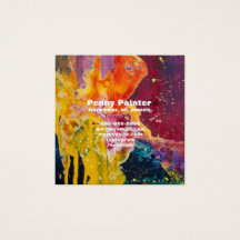 正方形フルブリードアーティストのビジネスとタイトルカード