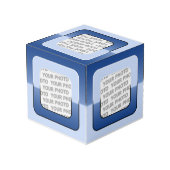 正方形フレームV +あなたの写真 フォトキューブ (裏面アングル)