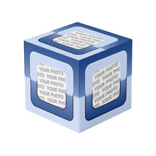 正方形フレームV +あなたの写真 フォトキューブ (正面アングル)