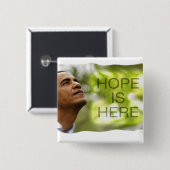 正方形ボタンの希望はここにあります 缶バッジ (正面&裏面)