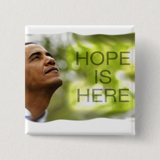 正方形ボタンの希望はここにあります 缶バッジ