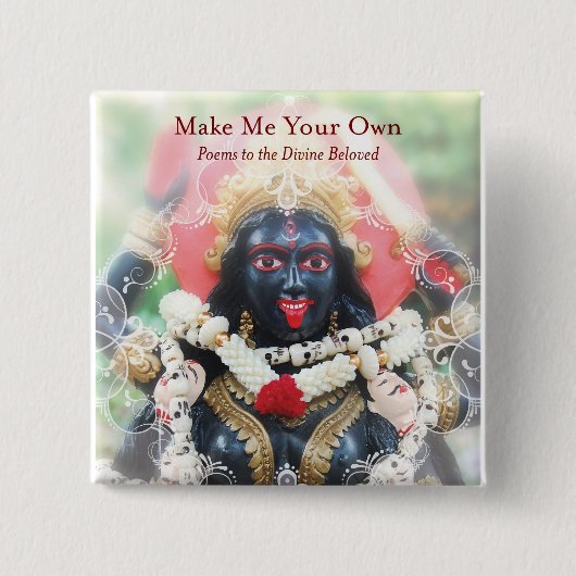 正方形ボタンは愛に値しますも 缶バッジ (正面)