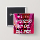 正方形ボタン 缶バッジ (正面&裏面)